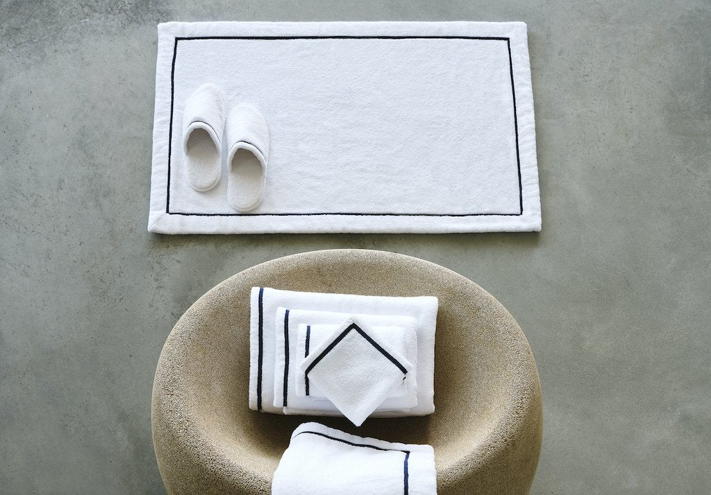 Fig Linens and Home - Saxo Bath Mats by Abyss & Habidecor 