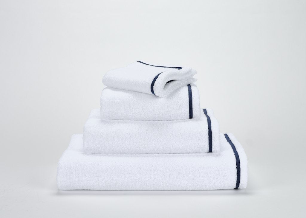 Fig Linens - Saxo Bath Towels by Abyss & Habidecor -  Cadette Blue
