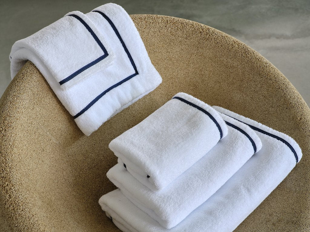 Fig Linens - Saxo Bath Towels by Abyss &amp; Habidecor  - Lifestyle