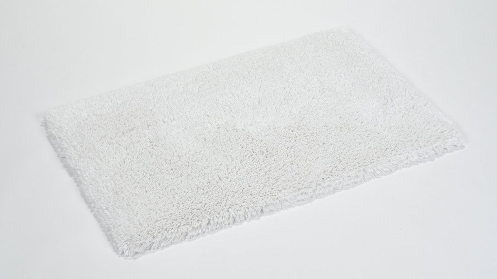 Fig Linens - Shag White Bath Rug by Abyss and Habidecor