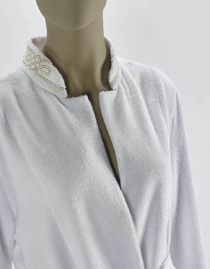 Bathrobe - Spencer Robe by Abyss and Habidecor - Embroidery detail at Collar