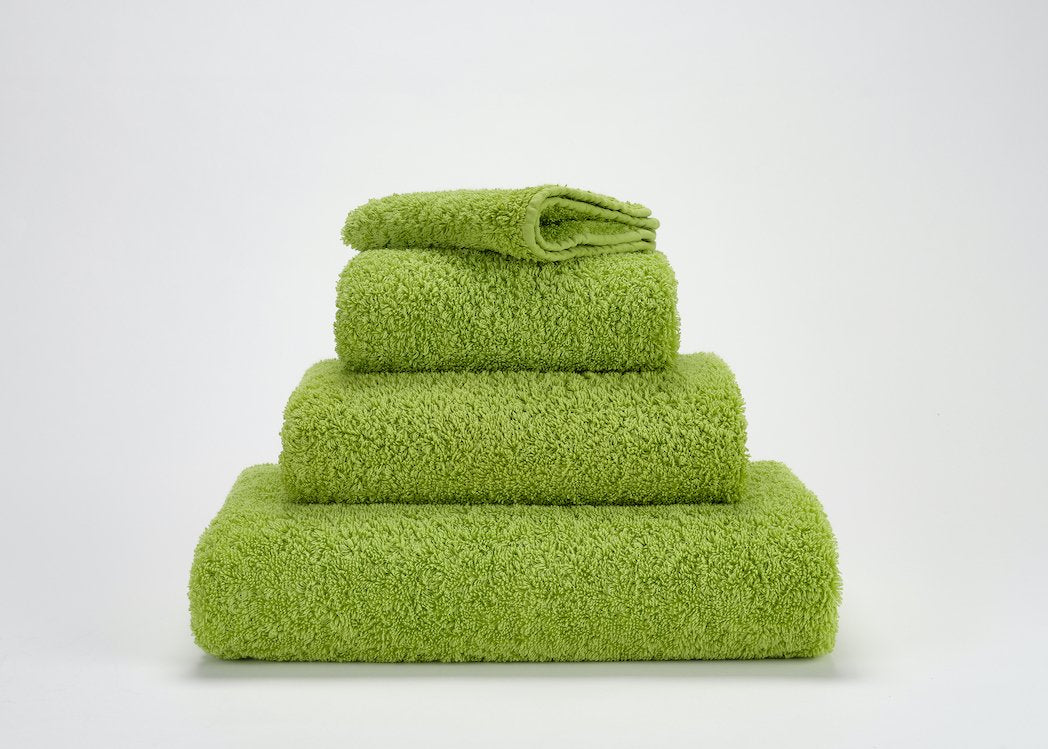 Fig Linens - Abyss and Habidecor Super Pile Hand Towels - Apple Green