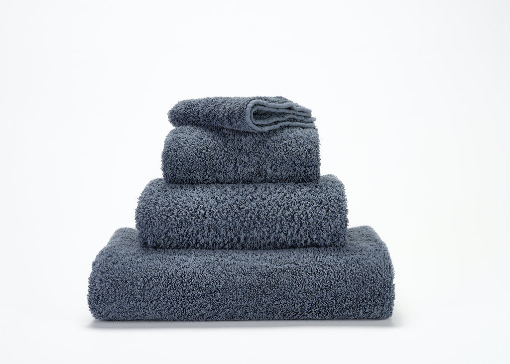 Fig Linens - Abyss and Habidecor Super Pile Bath Towels - Denim