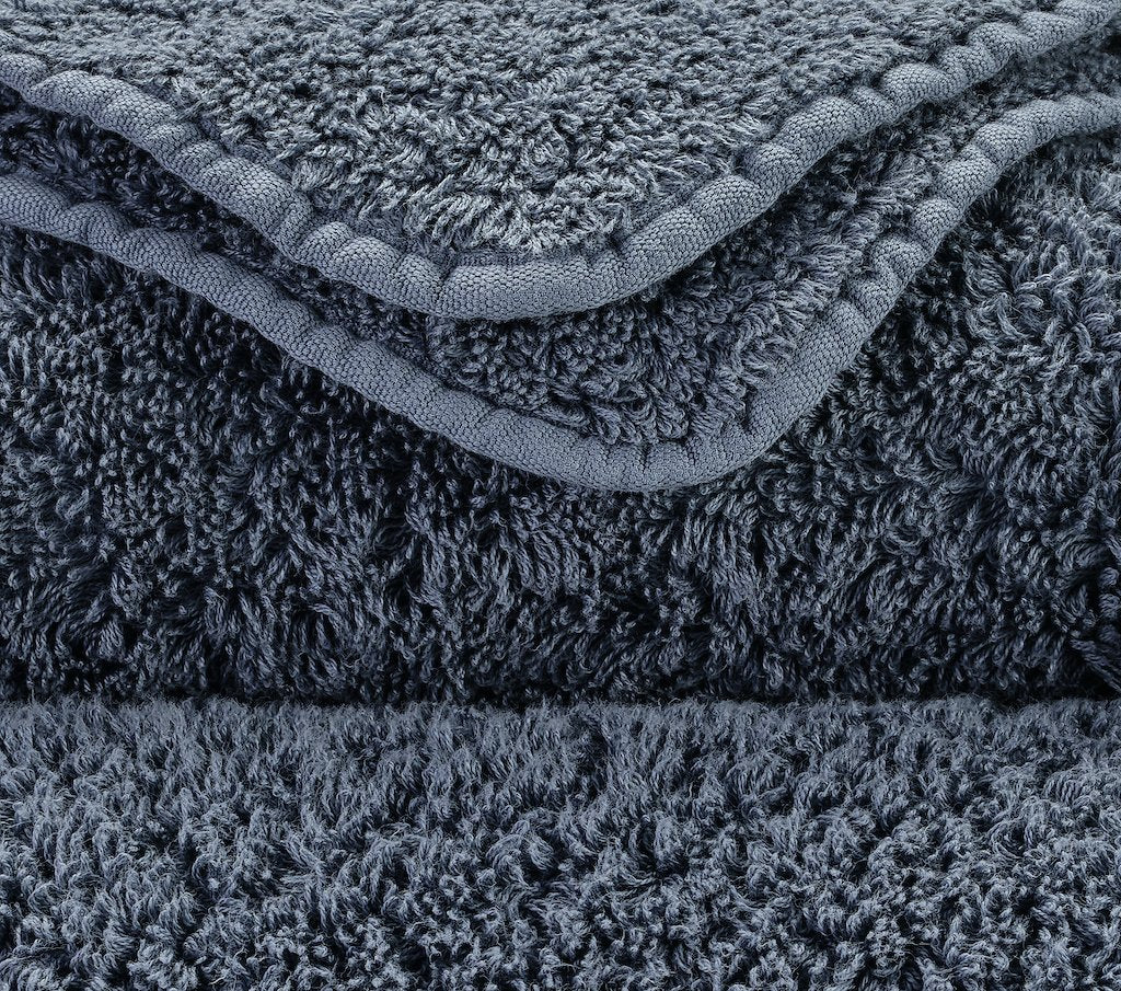 Fig Linens - Super Pile Washcloths by Abyss and Habidecor - Denim