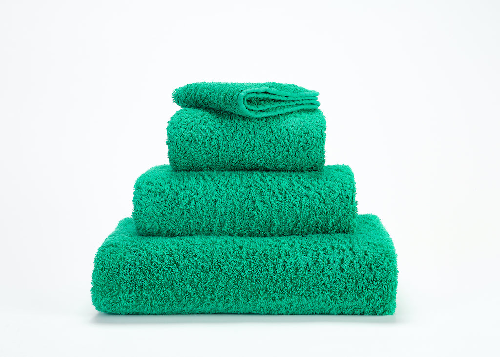 Fig Linens - Abyss and Habidecor Super Pile Bath Towels - Emerald