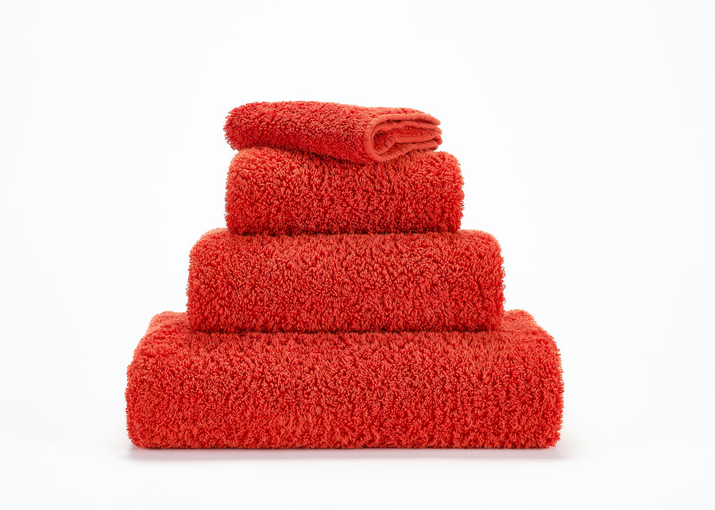 Fig Linens - Abyss and Habidecor Super Pile Bath Towels - Flame