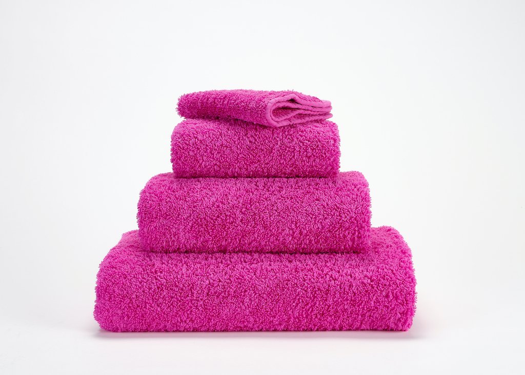 Fig Linens - Abyss and Habidecor Super Pile Hand Towels - Happy Pink