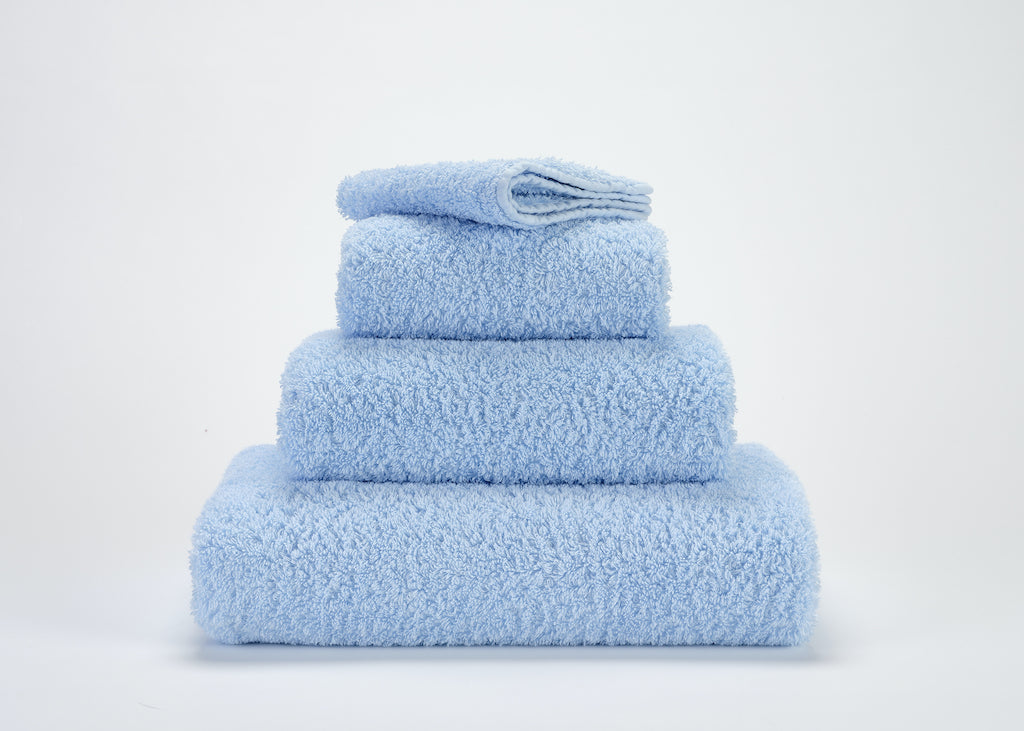 Fig Linens - Abyss and Habidecor Super Pile Bath Towels - Powder Blue
