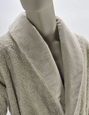 Fig Linens - Super Pile Unisex Bathrobe by Abyss and Habidecor - Collar