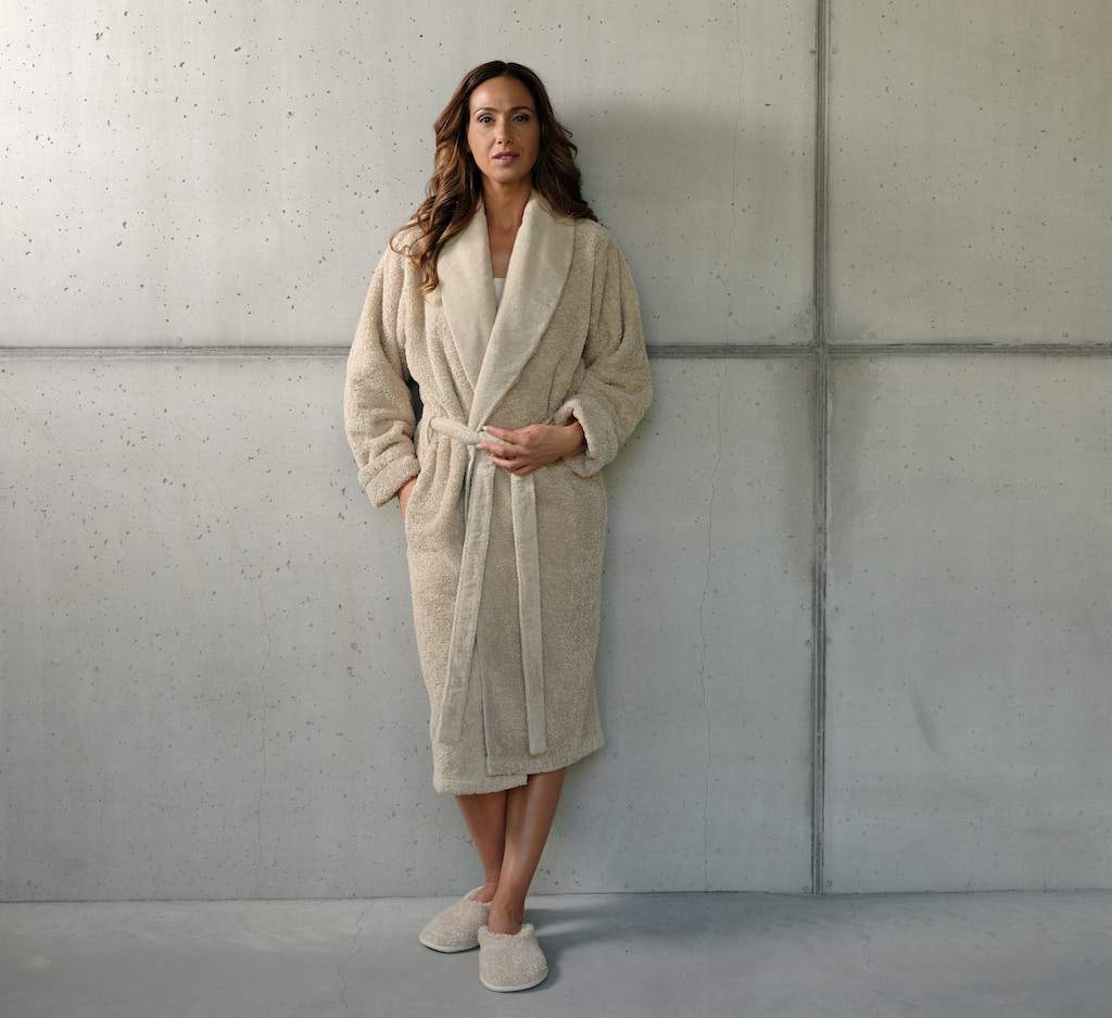 Fig Linens - Super Pile Unisex Bathrobe by Abyss and Habidecor