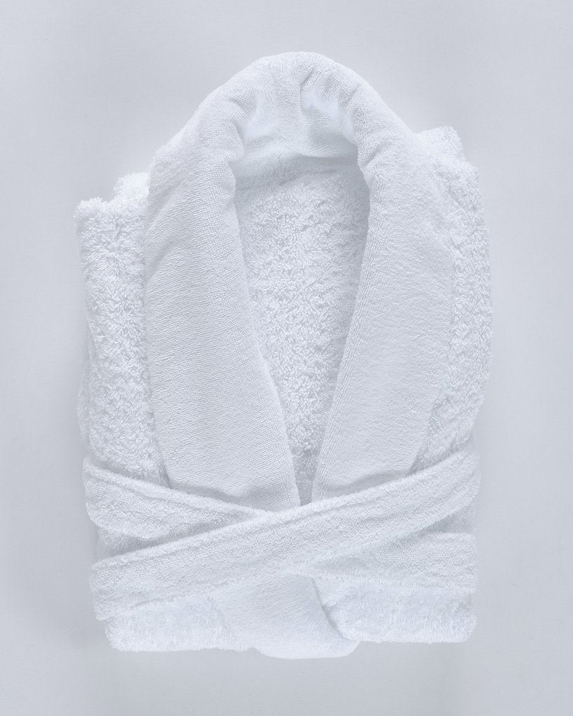 Fig Linens - Super Pile Unisex Bathrobe by Abyss and Habidecor - White