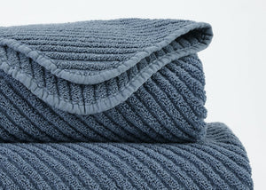 Fig Linens - Bluestone Super Twill Bath Towels by Abyss & Habidecor - Closeup