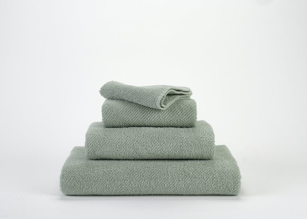 Fig Linens - Twill Bath Towel Set by Abyss and Habidecor - Aqua