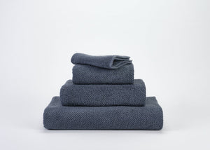 Fig Linens - Twill Hand Towels by Abyss and Habidecor - Denim