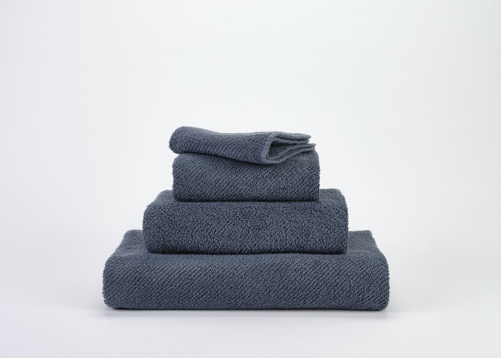 Fig Linens - Twill Guest Towels by Abyss and Habidecor -  Denim