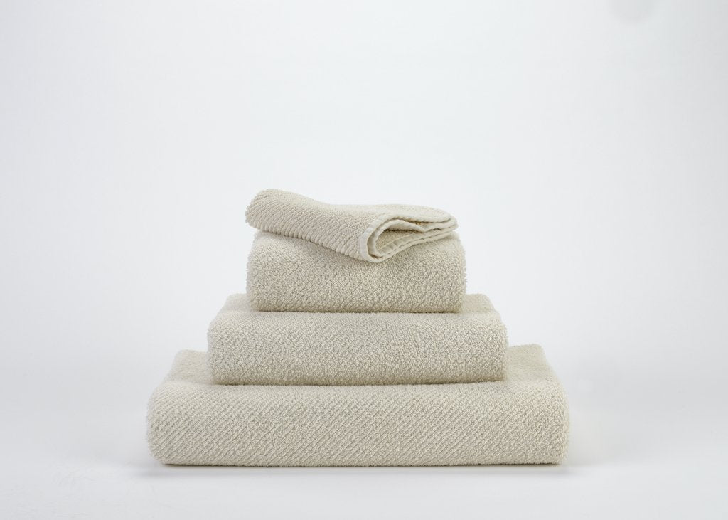 Fig Linens - Twill Bath Towel Set by Abyss and Habidecor - Ecru