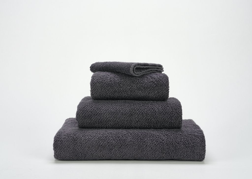 Fig Linens - Twill Bath Towel Set by Abyss and Habidecor - Metal