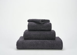 Fig Linens - Twill Hand Towels by Abyss and Habidecor - Metal