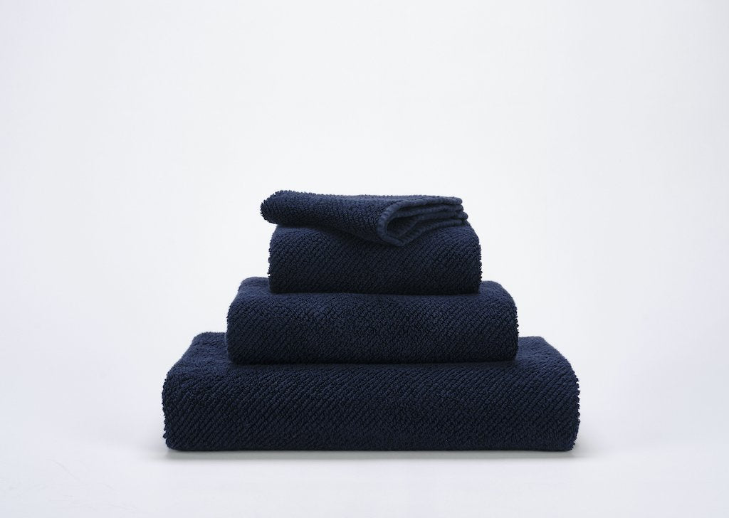 Fig Linens - Twill Euro Bath Sheet by Abyss and Habidecor - Navy