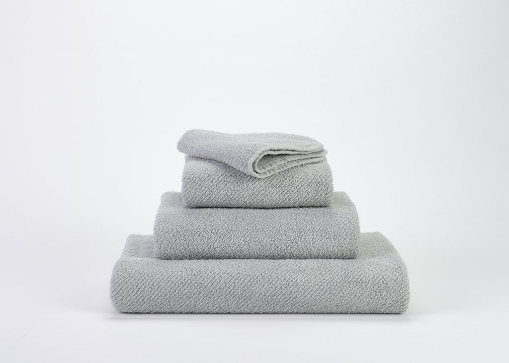 Fig Linens - Twill Bath Towel Set by Abyss and Habidecor - Platinum 