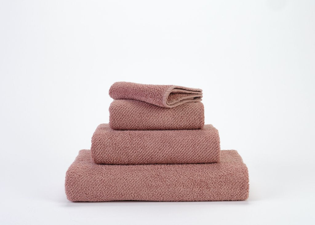 Fig Linens - Twill Bath Towel Set by Abyss and Habidecor - Rosette