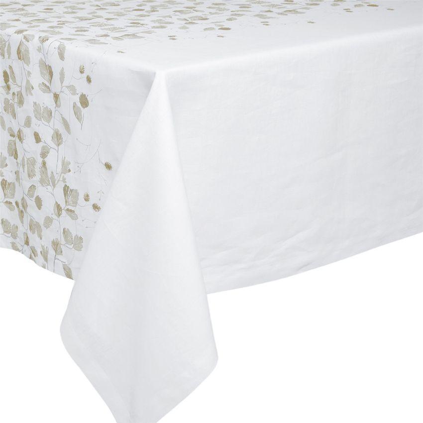 Fig Linens - Domaniale White Tablecloth by Alexandre Turpault