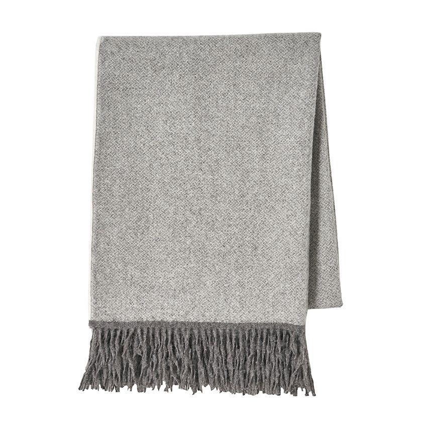 Nomade Grey Baby Alpaca Throw by Alexandre Turpault | Fig Linens