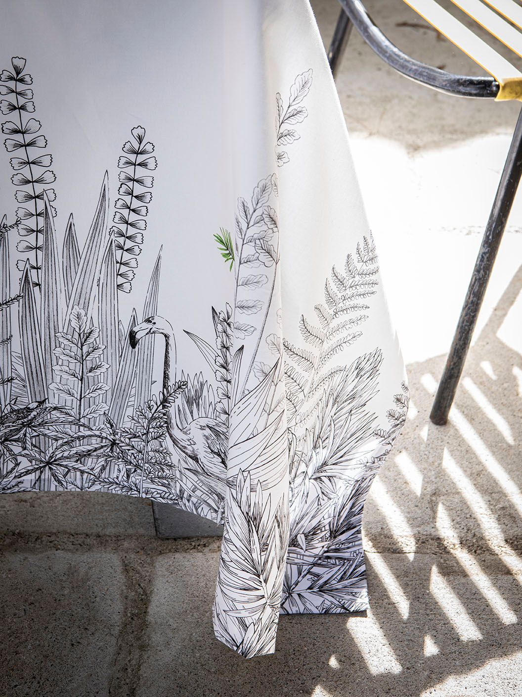 Fig Linens - Le Repas du Lion Tablecloth by Alexandre Turpault  - Details