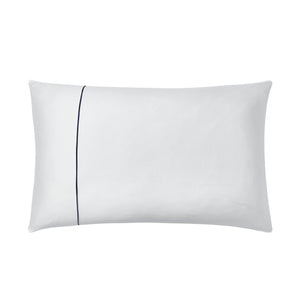 Fig Linens - Orsay Snow & Navy Bedding by Alexandre Turpault  - Pillowcase