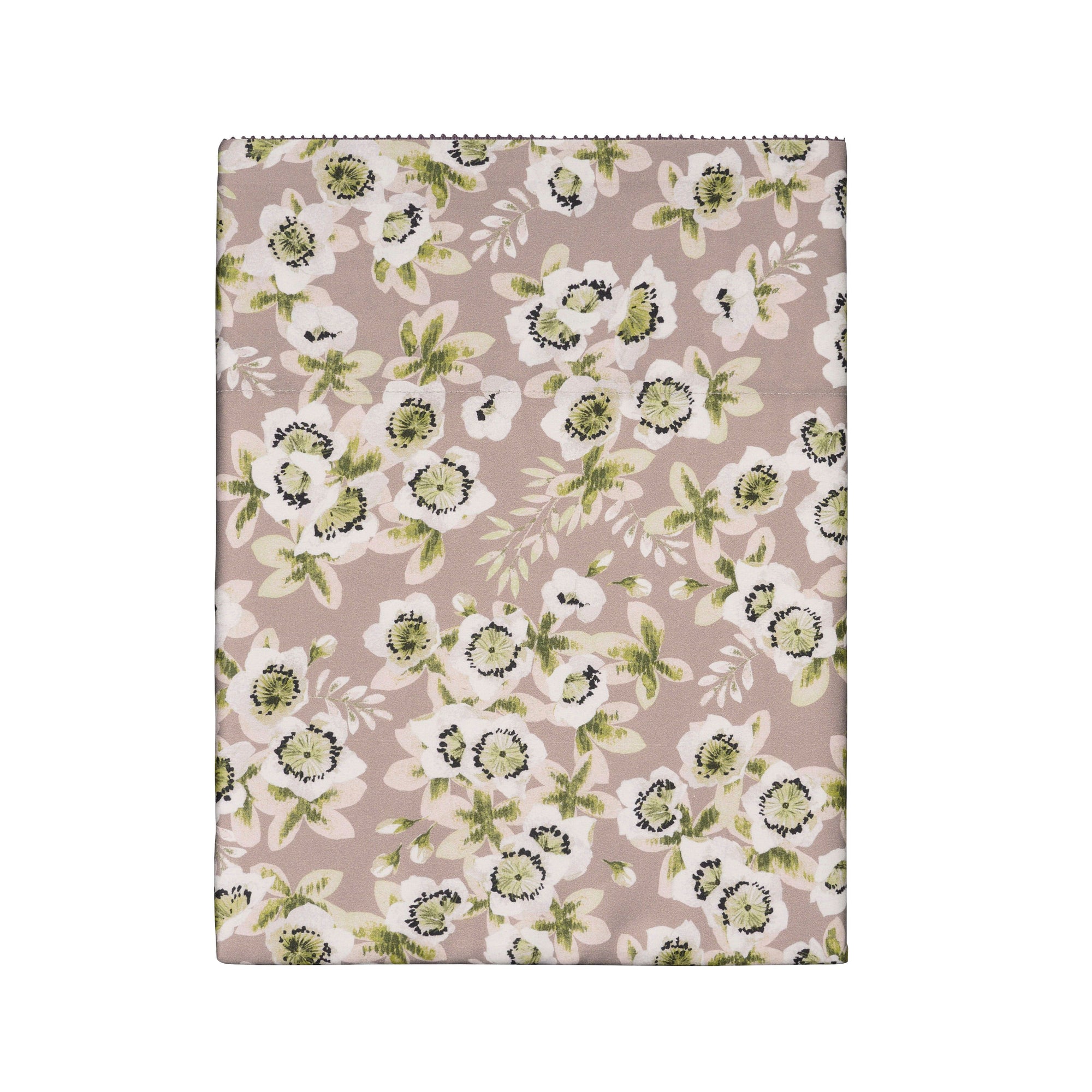 Fig Linens - Pink Dew Blossom Bedding by Alexandre Turpault - Flat Sheet