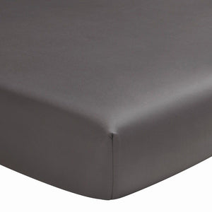 Fig Linens - Teo Steel Grey Bedding by Alexandre Turpault - Fitted Sheet