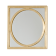 Mirtico Mirror in Gold Leaf Gold Leaf 18"W X 18"H X 1"D at FIG LINENS AND HOME 1