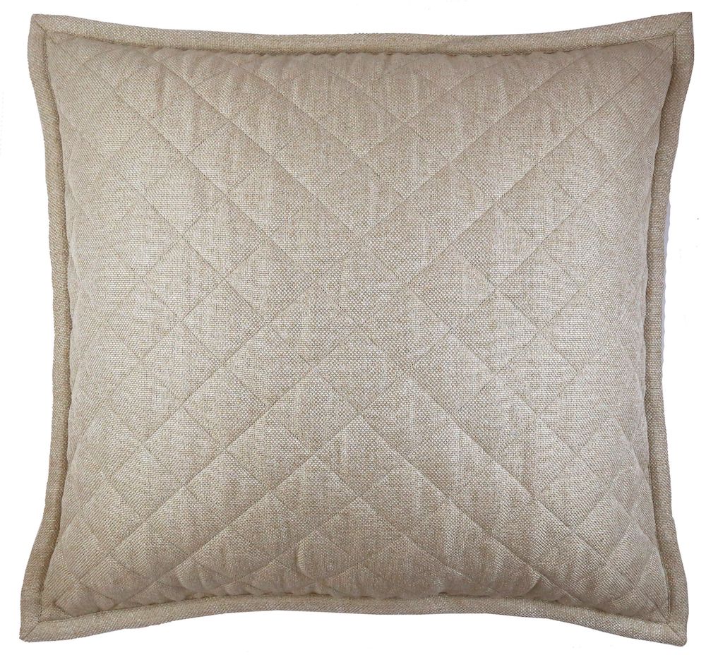 Baby Basket Sandstone Diamond Quilted Euro Sham by Ann Gish | Fig Linens