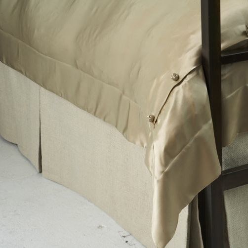 Basketweave Tailored Bedskirt by Ann Gish | Fig Linens