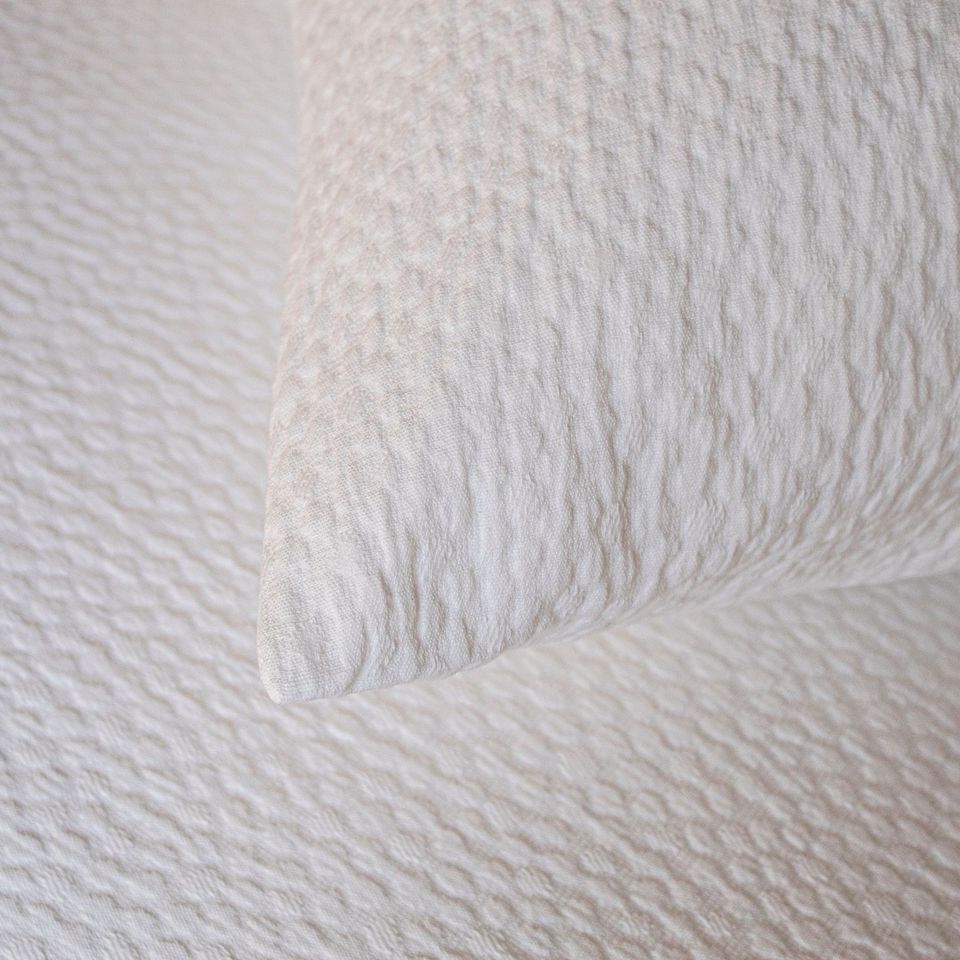 Bubble White Matelassé Coverlet and Shams by Ann Gish | Fig Linens