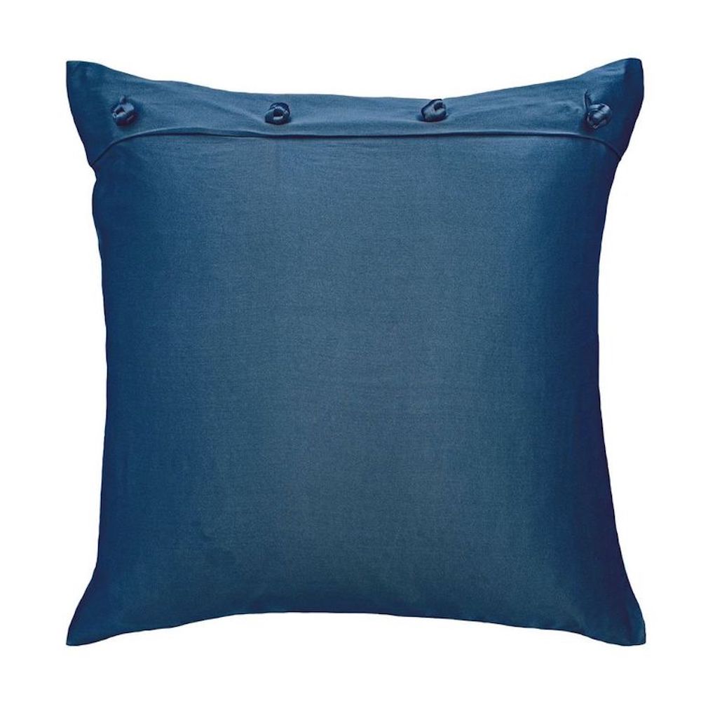 Ocean Charmeuse Pillow with French Knots by Ann Gish | Fig Linens