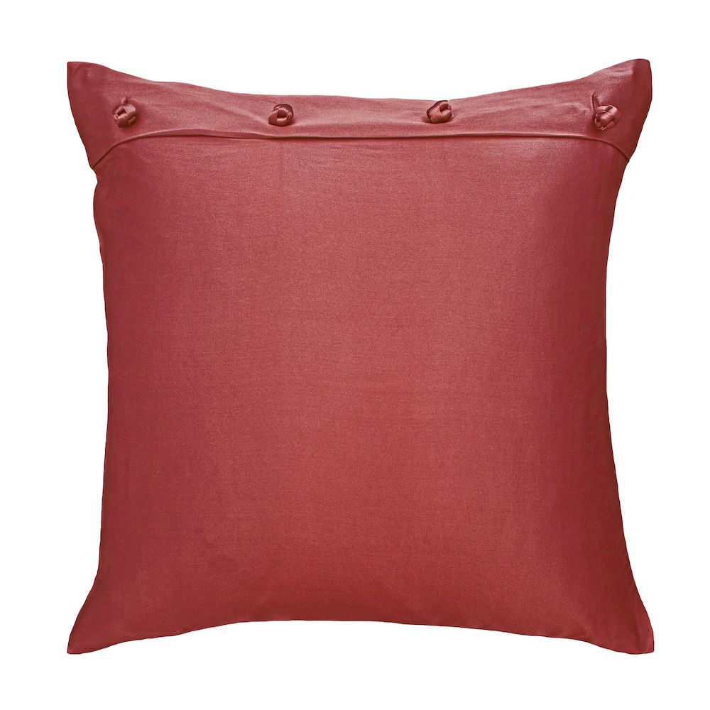 Poppy Charmeuse Pillow with French Knots by Ann Gish | Fig Linens