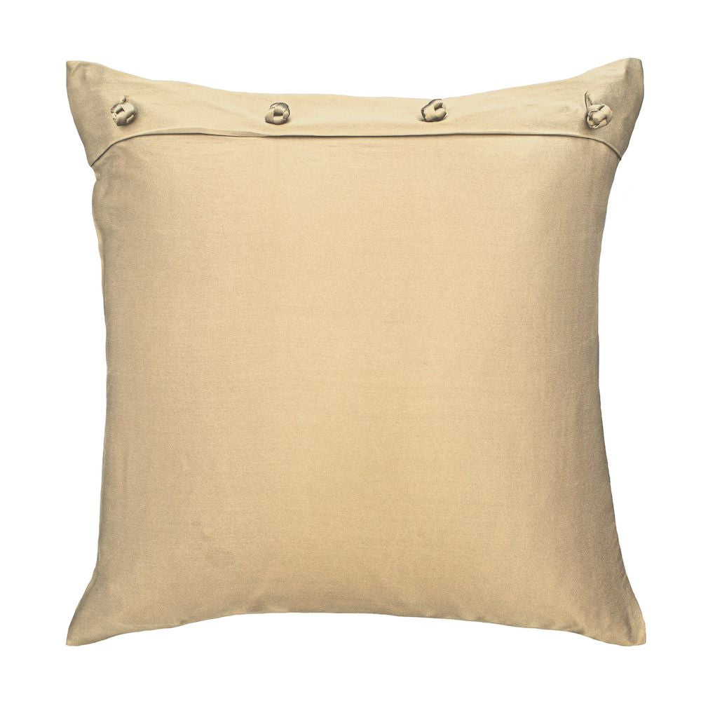 Sand Charmeuse Pillow with French Knots by Ann Gish | Fig Linens