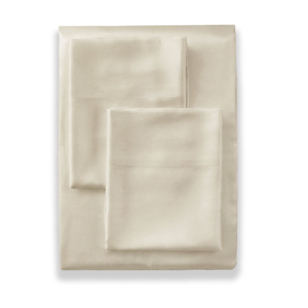 Pumice Charmeuse Silk Sheet Sets by Ann Gish | Fig Linens