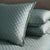 Double Diamond Seablue Bedding by Ann Gish | Fig Linens