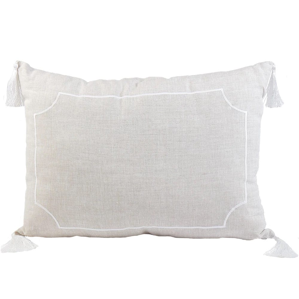 Embroidered Linen Decorative Pillow by Ann Gish | Fig Linens