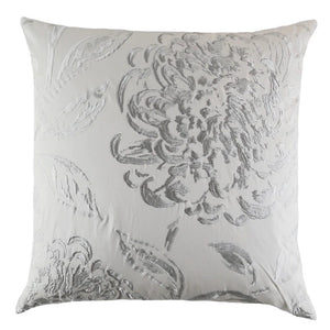 Glory Silver Decorative Pillow by Ann Gish | Fig Linens