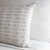 Closeup - Ingot Palladium Decorative Pillow by Ann Gish | Fig Linens
