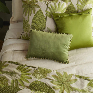 Majorelle Leaf Throw and Pillows by Ann Gish | Fig Linens and Home