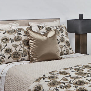 Lifestyle - Soleil Gold & Taupe Decorative Pillows by Ann Gish | Fig Linens