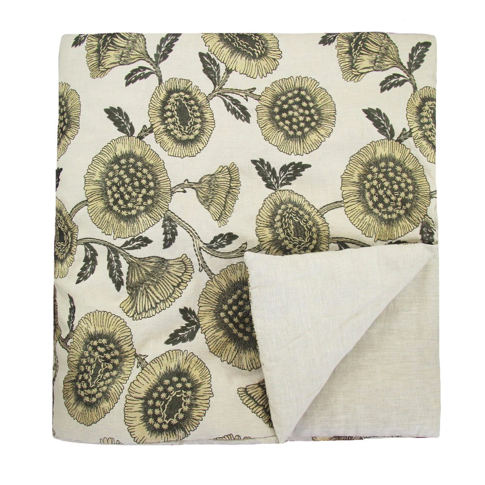 Soleil Gold & Taupe Throw by Ann Gish | Fig Linens