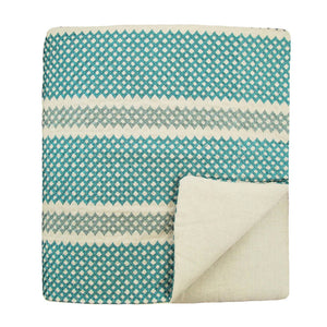Trellis Azure Throw by Ann Gish | Fig Linens and Home