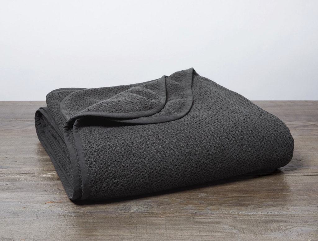 Shadow Honeycomb Organic Blanket by Coyuchi | Fig Linens