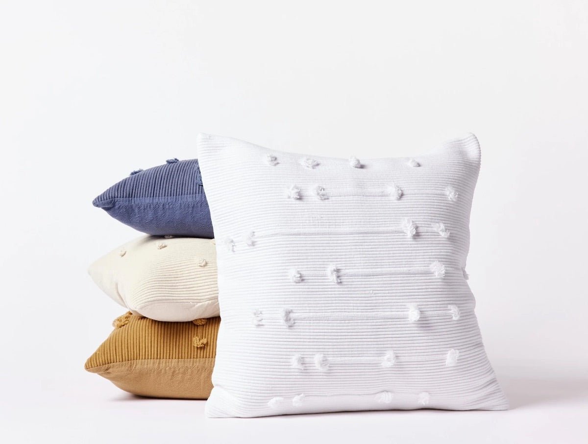 Alpine White Alma Pillow Cover by Coyuchi | Fig Linens
