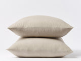 Hazel Chambray Organic Crinkled Percale Pillowcases by Coyuchi at Fig Linens and Home